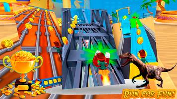 Jurassic Pet Run Subway Rush Runner Affiche