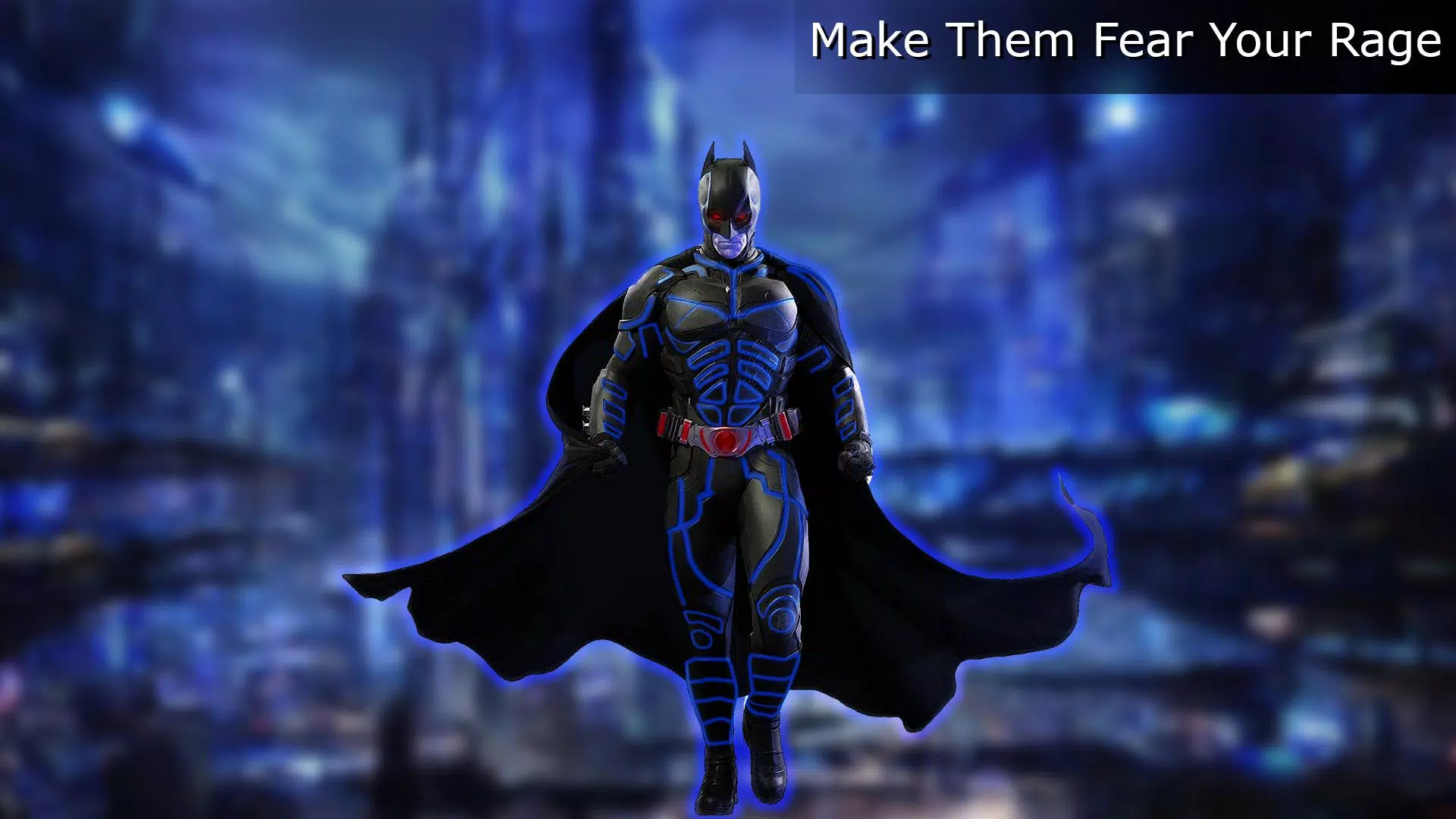 Download An android version of the hero Batman stands ready for battle.  Wallpaper