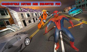 Spider Hero Vs City Street Gangster Battle постер