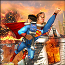 Flying Superhero Robot Grand City Rescue Hero APK