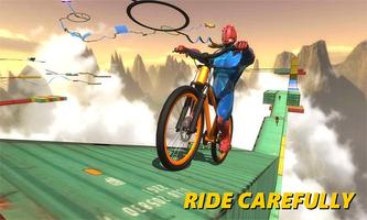 Superhero Bicycle Rider : Impossible Tracks capture d'écran 1