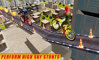 Amazing Superhero BMX Rider Stunt Racing poster