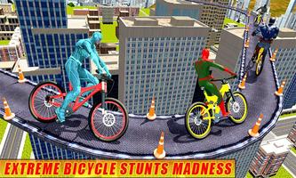 Amazing Superhero BMX Rider Stunt Racing screenshot 2