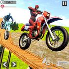 Superheroes Bike Stunts Master : Crazy Bike Rider иконка