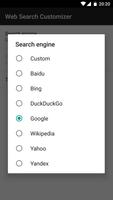 Web Search Customizer capture d'écran 1