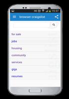 browser for craigslist  jobs,classifinds,sirvices Affiche