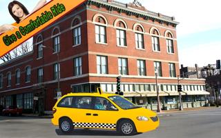 псих такси: город водить машину 3D скриншот 3