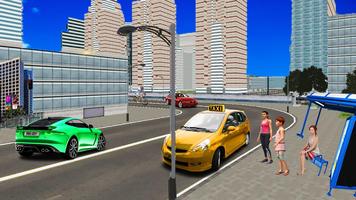 Real Taxi Car Driving Sim 3D poster