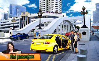 Real Taxi Car Driving Sim 3D capture d'écran 1