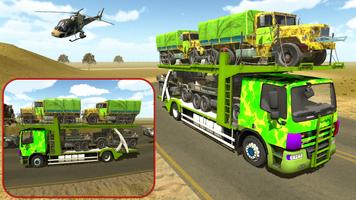 Army Vehicle Transport Game 3D Affiche