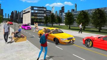 Yellow Taxi Cab Vs New York Taxi Racing Games 2018 스크린샷 2