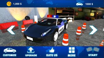 Police Car Parking Sim Game 3D poster