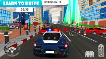 Police Car Parking Sim Game 3D captura de pantalla 1