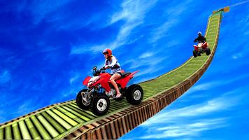 Impossible Sky Tracks Rider: Quad Bike Superhero постер