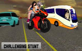 New Traffic Rider 3D: Heavy Duty Bike Racing Game capture d'écran 3