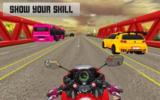 New Traffic Rider 3D: Heavy Duty Bike Racing Game پوسٹر