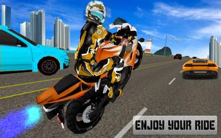 New Traffic Rider 3D: Heavy Duty Bike Racing Game capture d'écran 1