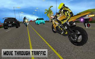 New Traffic Rider 3D: Heavy Duty Bike Racing Game ภาพหน้าจอ 2