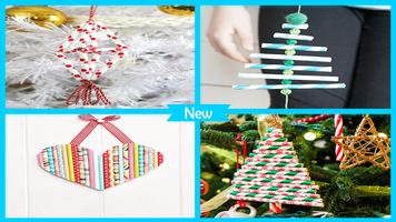 Facile papier bricolage Straw Christmas Tree Affiche
