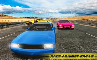 Highway Race Car Drive Road Drift syot layar 3