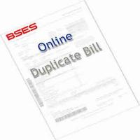 BSES Duplicate Bill Print постер
