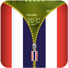 Thailand Flag Zipper Locker icône
