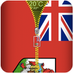 Bermuda Flag Zipper Lockscreen