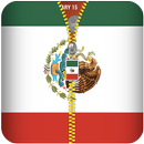 Mexico Flag Zipper Lockscreen aplikacja