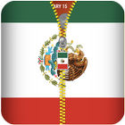 Mexico Flag Zipper Lockscreen icône
