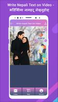 Write Nepali Text on Video - Write Name On Video スクリーンショット 1