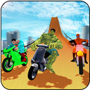 Superhero Bike Impossible Ramps City Stunts APK