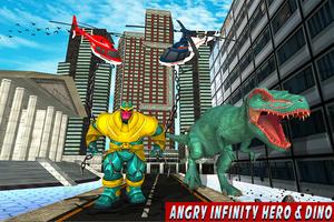 Multi Dino Infinity Hero vs Futuristic Villains ảnh chụp màn hình 1