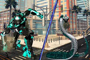Multi Robot Snake vs Robotic Gorilla Battle ảnh chụp màn hình 1
