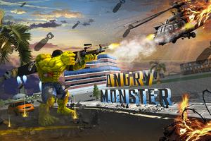 Poster Flying Monster Hero Battle