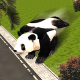 Flying Superhero Panda Sim simgesi