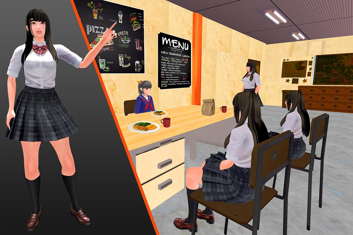 High School Virtual Girl Simulator capture d'écran 7.