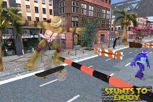 Street Ninja Hero Skating 3D Affiche