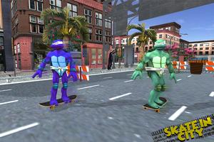 Street Ninja Hero Skating 3D capture d'écran 2