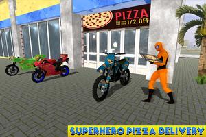 Amazing Spider Hero Pizza Delivery Affiche