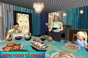 Happy Virtual Family Mouse Pet simulator ảnh chụp màn hình 1