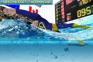 1 Schermata Super Hero World Swimming  Tournament