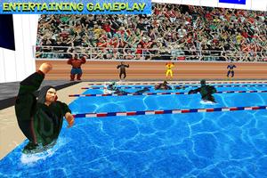 2 Schermata Super Hero World Swimming  Tournament