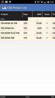 1 Schermata CSQ Product List