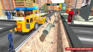 City Road Construction Sim 2018 Affiche