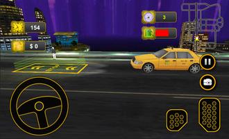 Taxi Car Driving 3D imagem de tela 1
