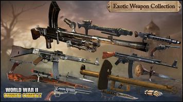 Gunner of World War WW2 Battleground : FPS Shooter скриншот 1