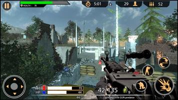 Gunner of World War WW2 Battleground : FPS Shooter скриншот 2