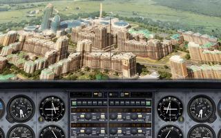 Airplane Flight "Simulator 3D" plakat