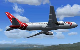 Fly Airplane Flight 3D Sim Pro Plakat