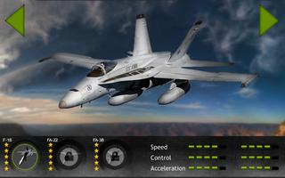 ✈️F18 Jet Fighter Plane 3D Pro Affiche